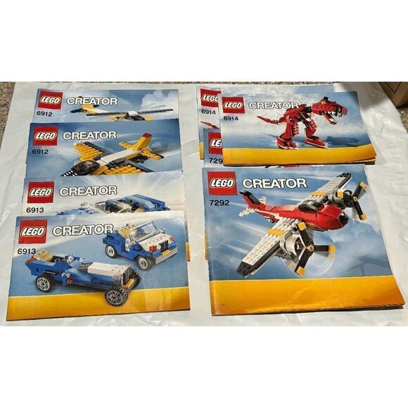 Lego Creator Manuals Only 6912 & 6913 & 6914 & 7292 Each Has 2 Manuals - Picture 1 of 5